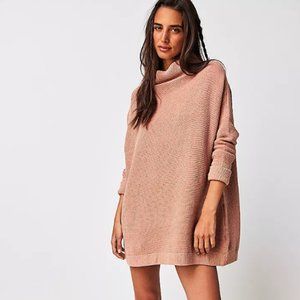 Free People Pink Tunic Sweater